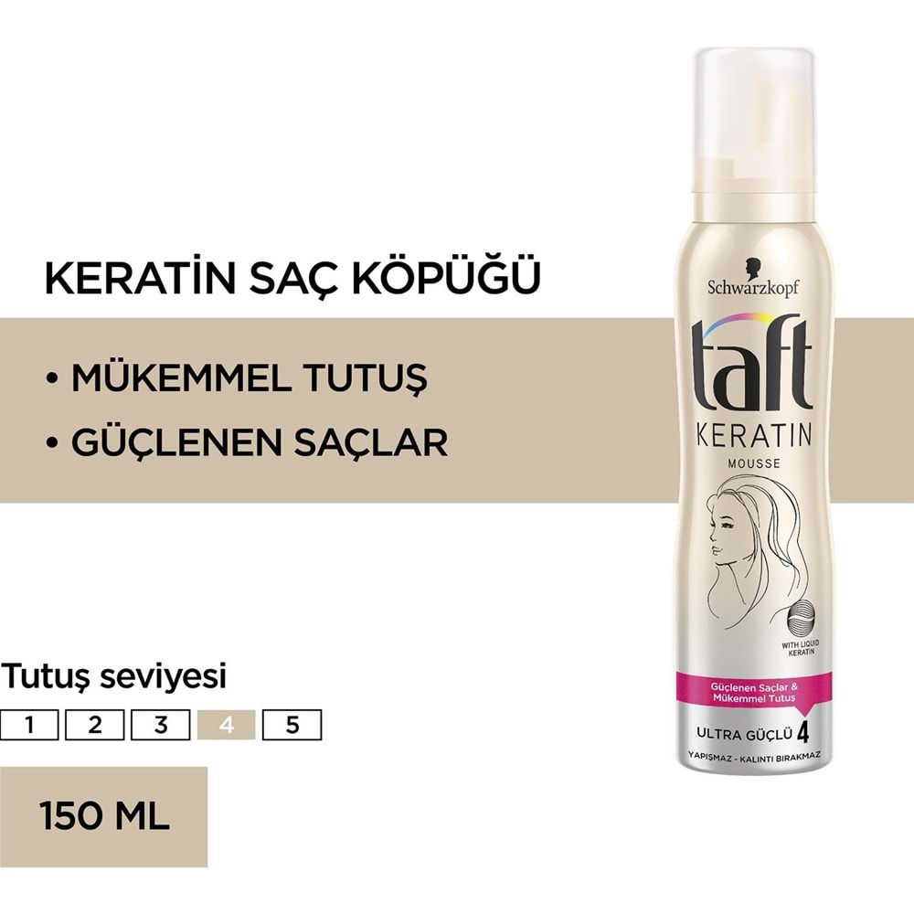 Taft Keratin Köpük 150 ml