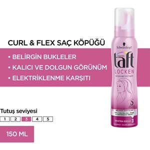 Taft Curl & Flex Köpük 150 ml