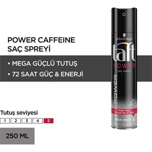 Taft Saç Spreyi Power Caffein 250 ml