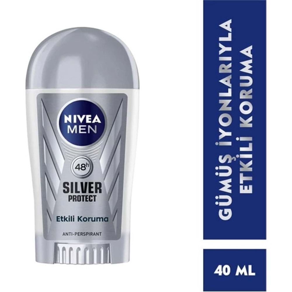 Nivea Silver Protect Deo Stick 40ml Erkek