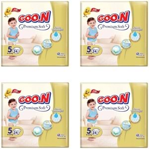 Goon Premium Soft Bebek Bezi No 5 12-20 kg 24 Lü (X4 Adet)