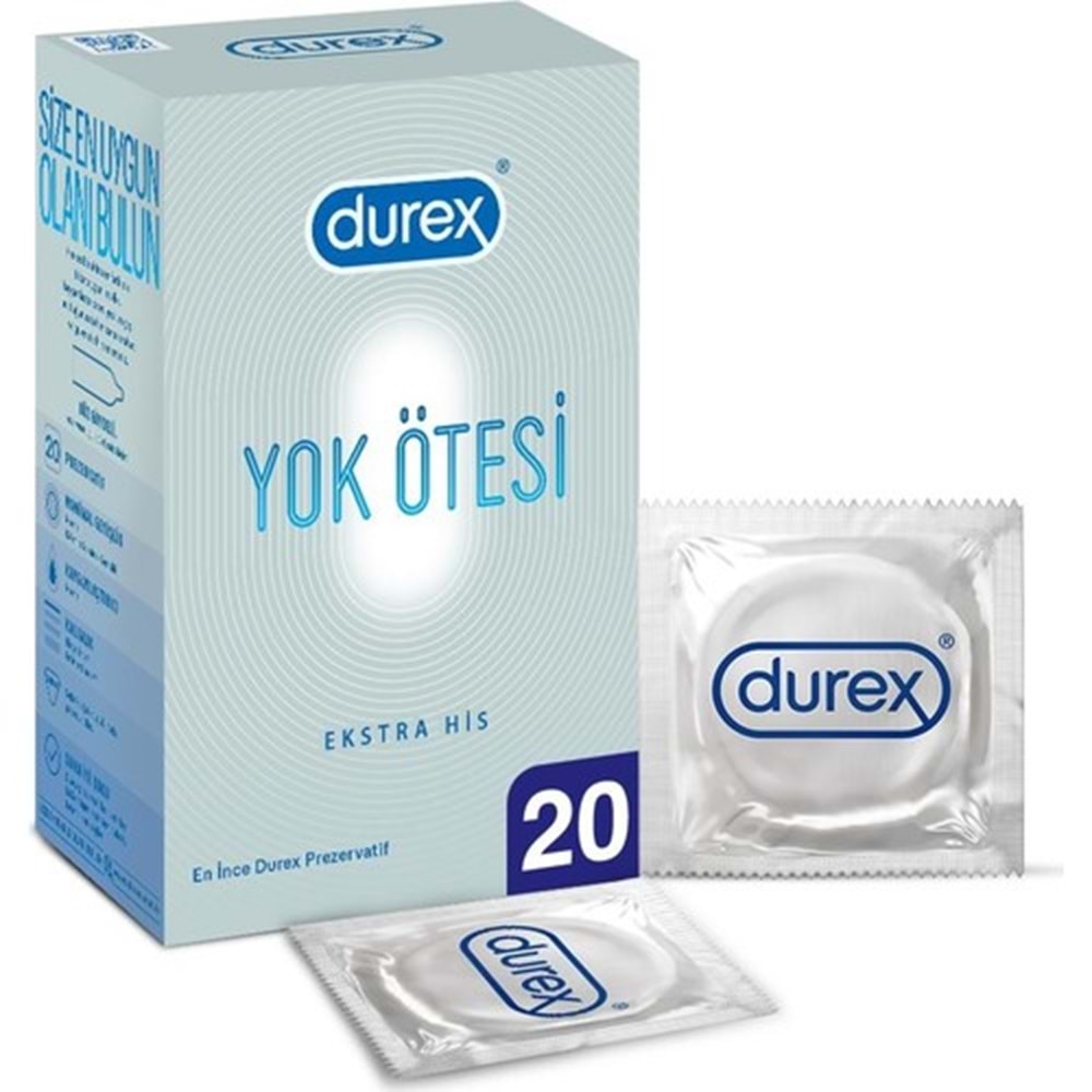 Durex Yok Ötesi Extra His Prezervatif 20'li Avantaj Paketi