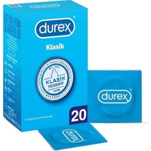 Durex Klasik Prezervatif 20'li Prezervatif Avantaj Paketi