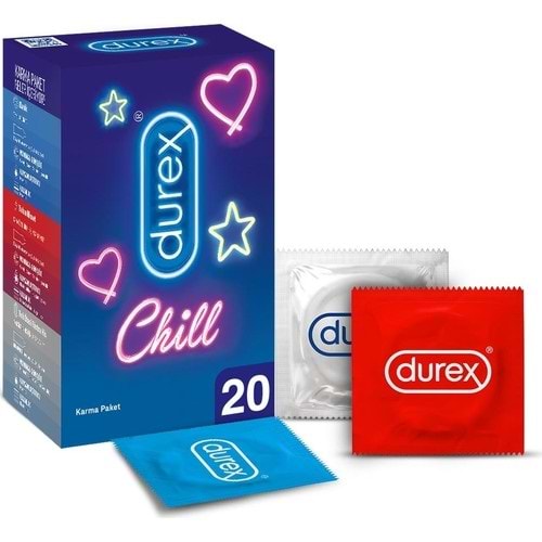 Durex Chill Karma Prezervatif Ekonomik Paket 20’li
