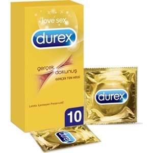 Durex- Gerçek Dokunuş Prezervatif 10 Lu