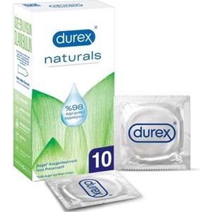 Durex Naturals Prezervatif 10'lu