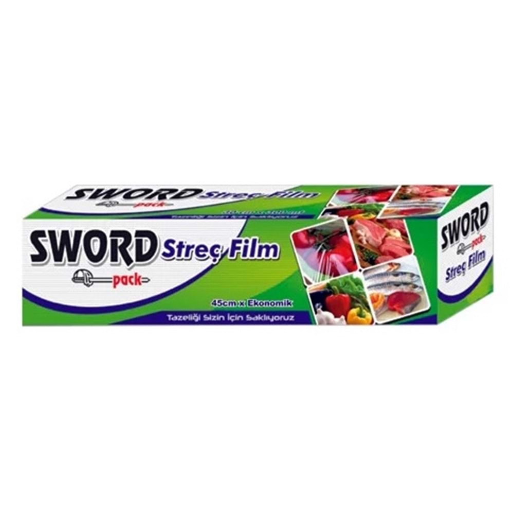 Sword Pack Kutulu Streç Film 9 Mikron 45 cm x 150 m