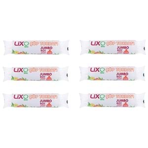 Lixo Bag Jumbo Boy 400 GR Çöp Torbası 80x110 Cm 10lu (6 Paket)