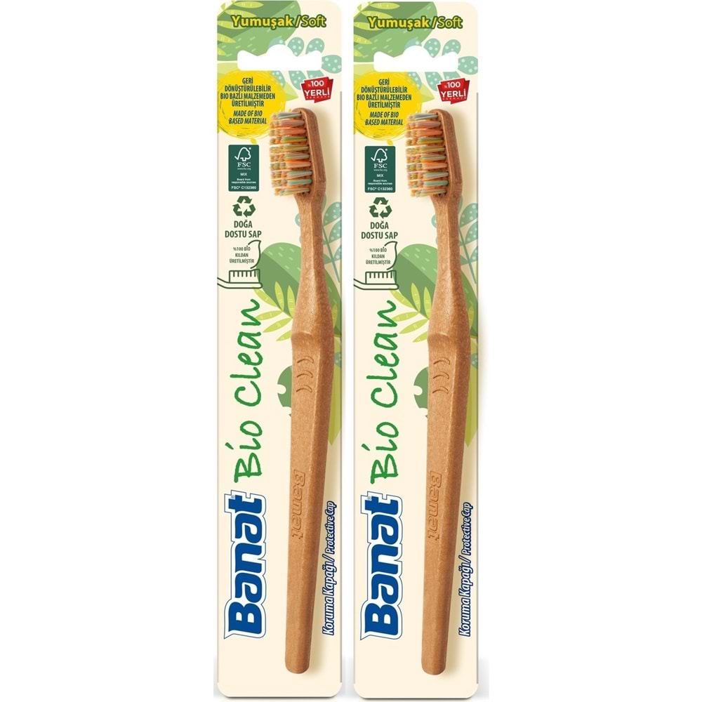Banat Bio Clean Diş Fırçası 2 Adet