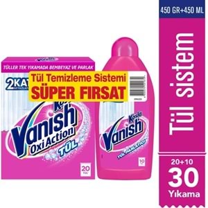 Vanish Kosla Tül Temizleyici Toz 450gr + Parlatıcı 450 ml