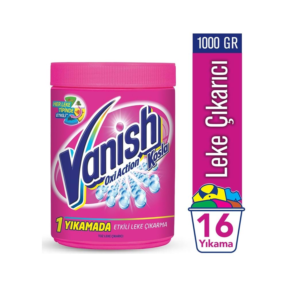 Vanish Kosla Oxi Action Pembe Toz Leke Çıkarıcı 1000 gr