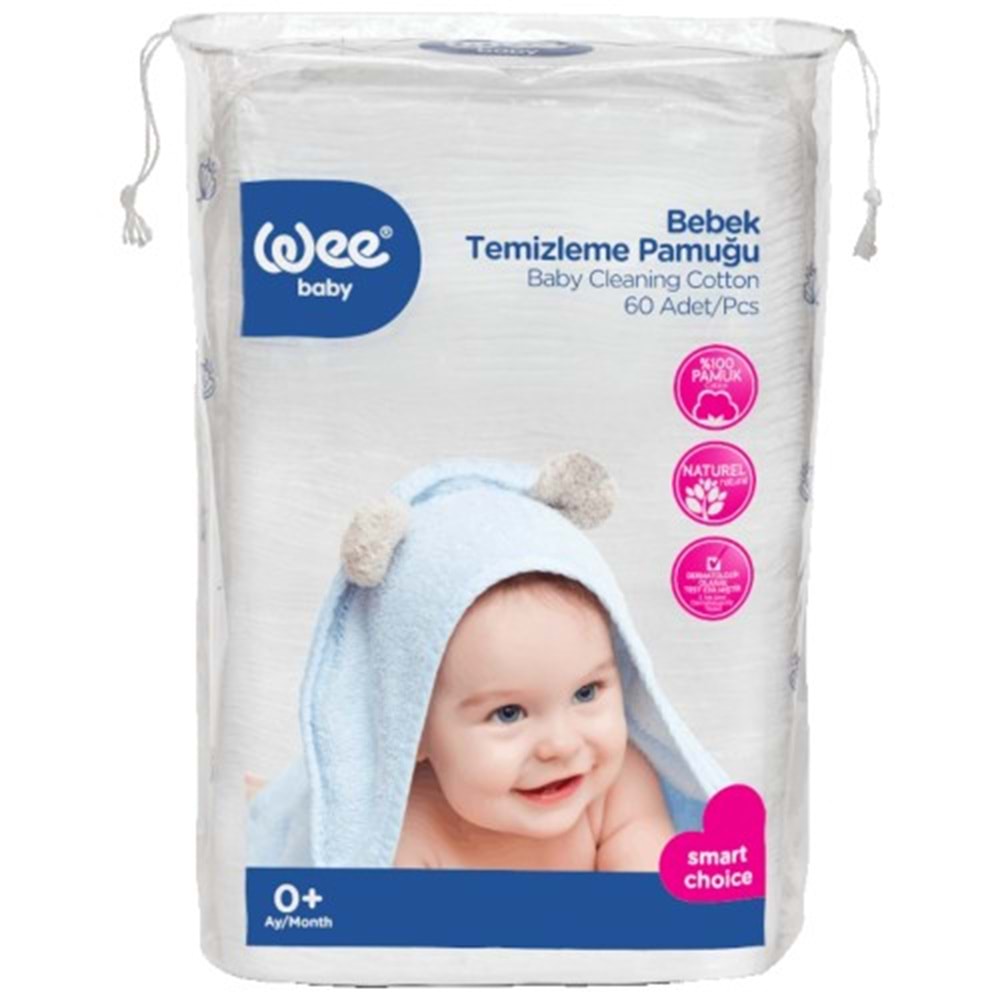 Bebek Temizleme Pamuğu 60'Lı