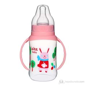 Wee Baby Silikon Kiraz Uçlu Kulplu PP Biberon / 150cc