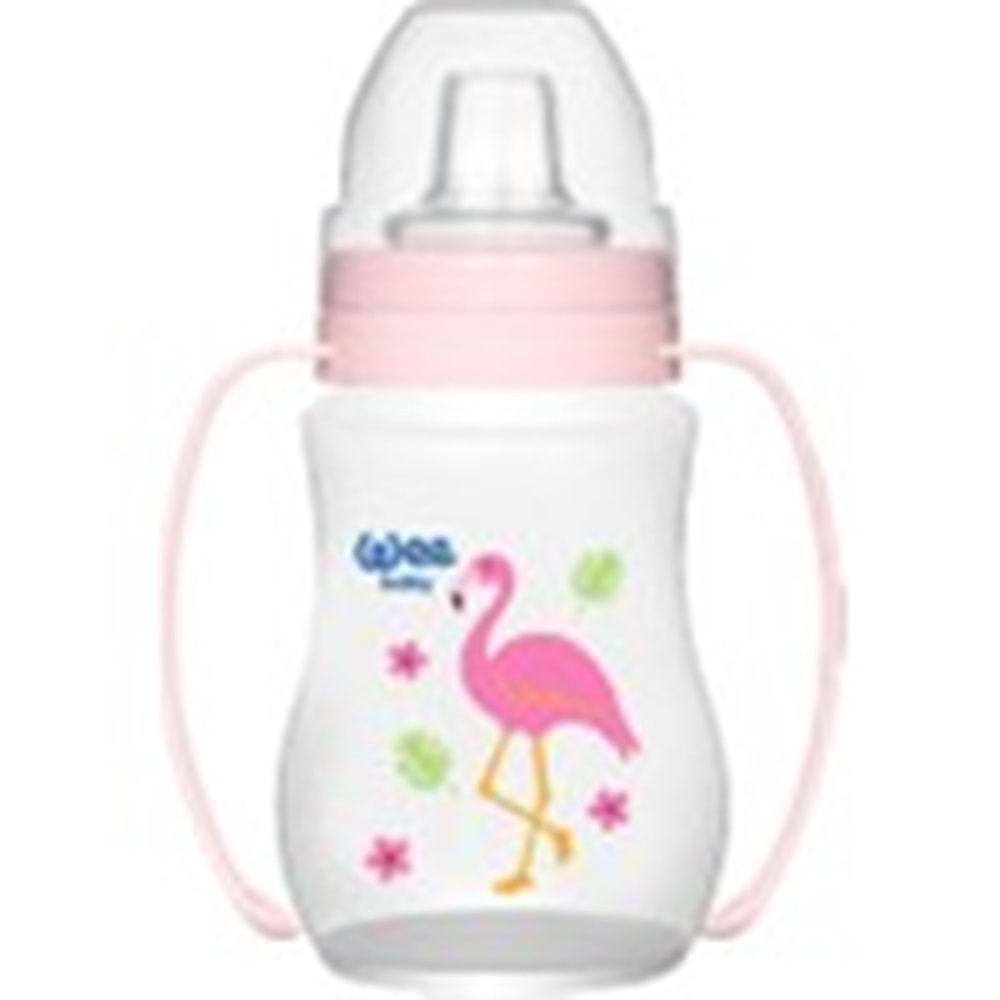 Wee Baby Akıtmaz Kulplu Pp Antikolik Bardak 250 ml 754 Pembe
