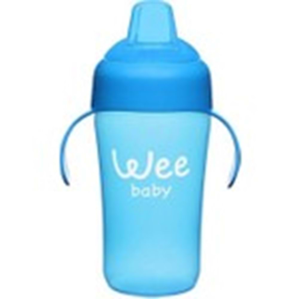 Wee Baby Colorful Akıtmaz Kulplu Bardak 240 ml Mavi / 775