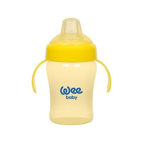 Wee Baby Colorful Akıtmaz Kulplu Bardak 240 ml -Sarı / 775