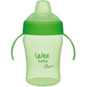Wee Baby Colorful Akıtmaz Kulplu Bardak Yeşil 240ML