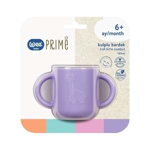 Wee Baby Kulplu Bardak Silikon Prime Mor