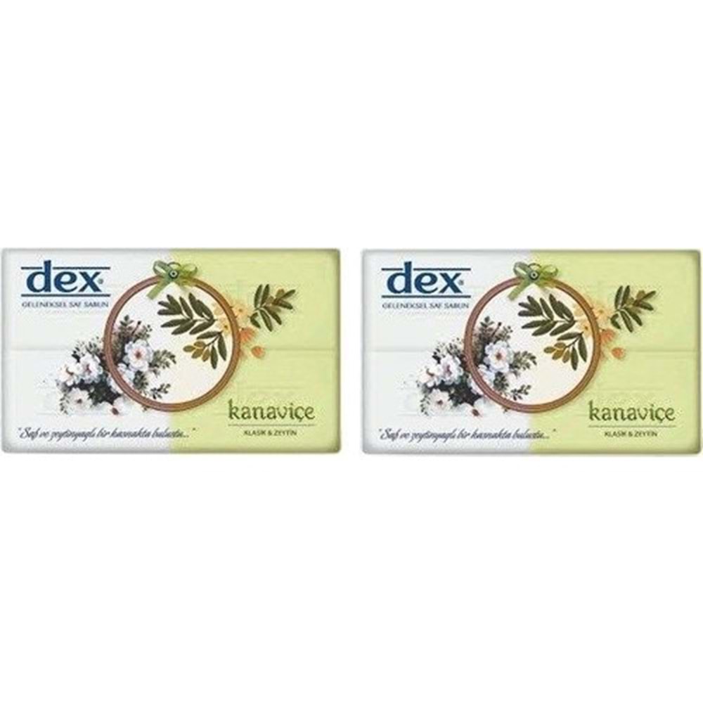 Dex Banyo Sabunu Kanaviçe Saf & Zeytin Dex 2 Adet 4 x 150 GR