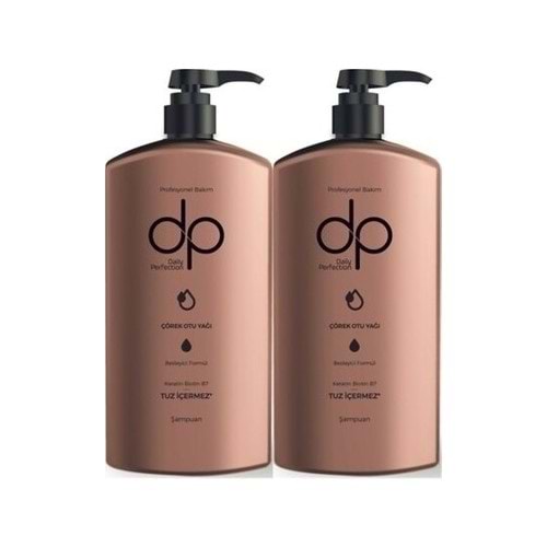 Dp Daily Perfection Çörekotu 800 ml Tuzsuz Şampuan X2 Adet