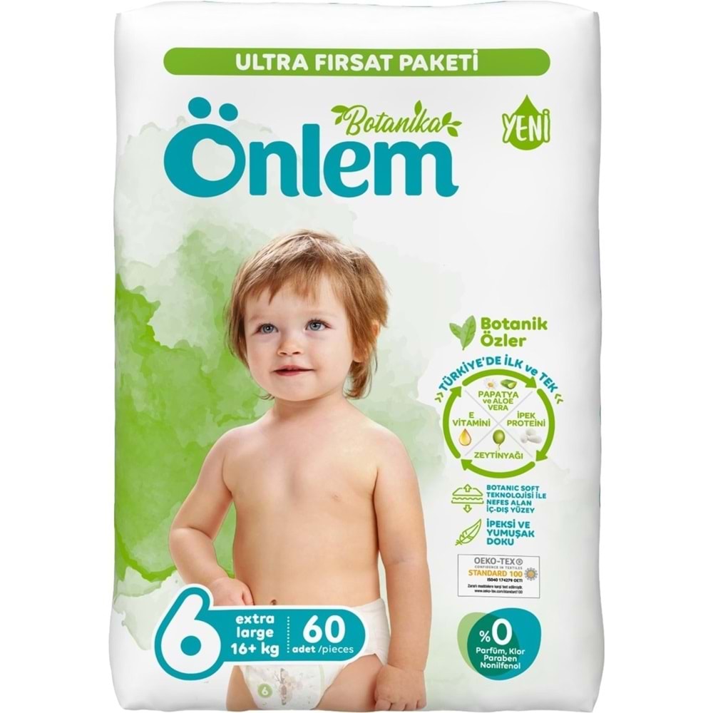 Önlem Botanika Bebek Bezi Avantaj Paket Extra Large 20’lı (16+ Kg)