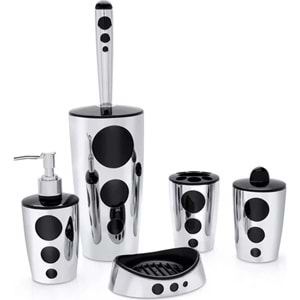 Flora F326 Punto Banyo Seti 5 Parça Krom