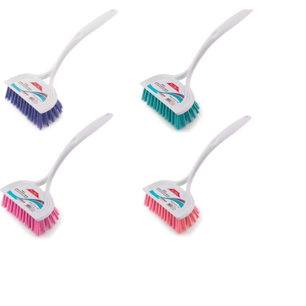 Flora F388 Trendy Renkli Lavabo ve Küvet Fırçası