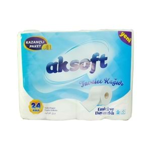 Aksoft Tuvalet Kağıdı 24 Rulo