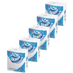 Aksoft Ekonomik Peçete 100lü (5 Paket)