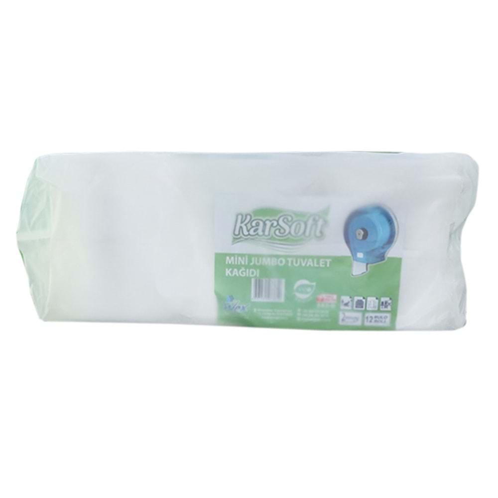 Karsoft Mini Jumbo Tuvalet Kağıdı 3,5 KG 12 Rulo