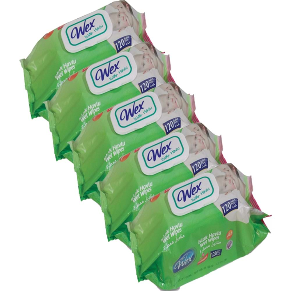 Wex Islak Mendil 120li (5 Paket)