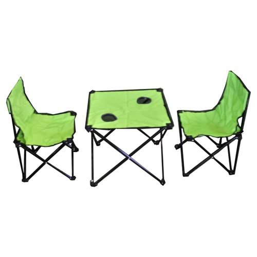Andoutdoor 2 Sandalye 1 Masa Çantalı Set Yeşil