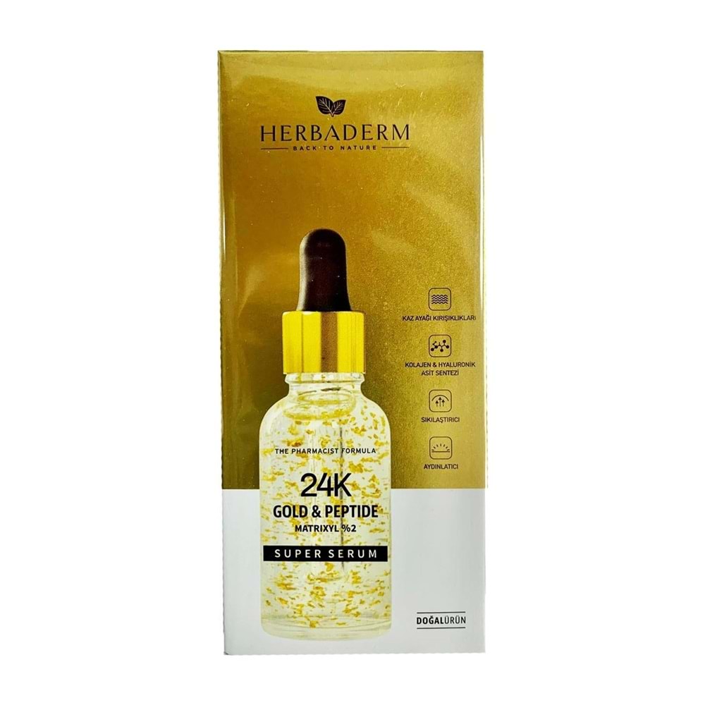 Herba Derm Süperserum 24K Gold & Peptide 30ML